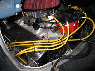 combed out spark plug wires