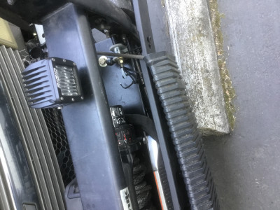 Brush guard and winch tray