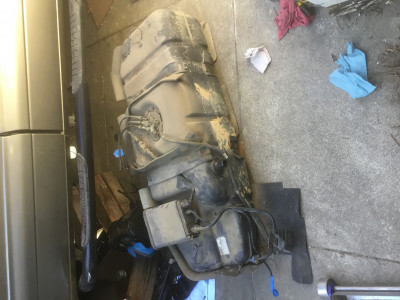 2003 Astro fuel tank removed