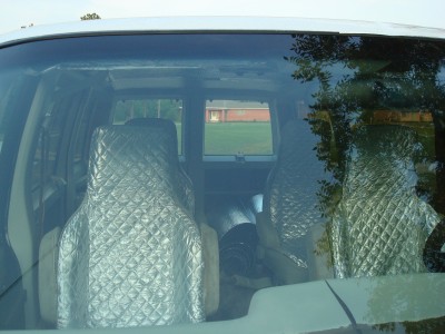 Seats in silver.